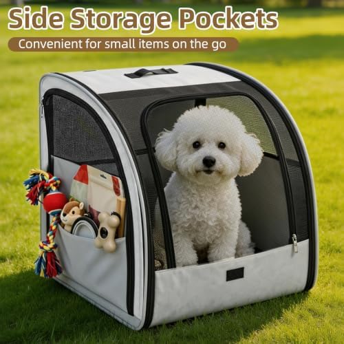 Dog Car Seat for Small Medium Dogs & Cats, Soft-Sided - Image 5
