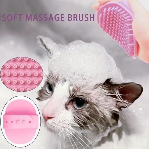 Cat Deshedding & Dematting Brush Kit, 6 Self-Cleaning Tools - Image 6