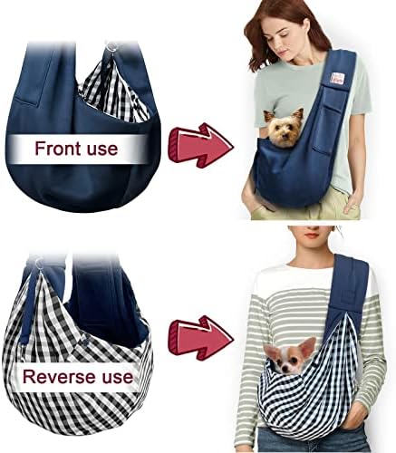 Pet Dog Sling Carrier for 3-10 lbs pet, Dog Purse Pouch, Dog Satchel, - Image 6