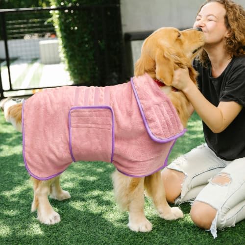 Soft Dog Bathrobe Fast Drying Dog Coat, Super Absorbent Dog Towels - Image 5