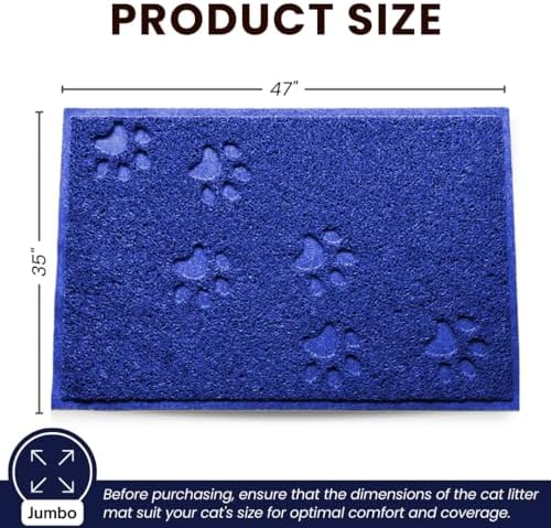 Andalus Jumbo Cat Litter Mat, Non-Slip & Easy to Clean Cat Litter Box Mat - Image 3