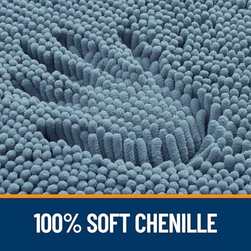 OLANLY Bathroom Rugs 36x24, Extra Soft Absorbent Chenille Bath Rugs - Image 3