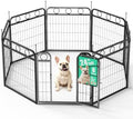 Dog Playpen - 24 Inch 8 Panel Metal Dog Pen by HEYRSUN