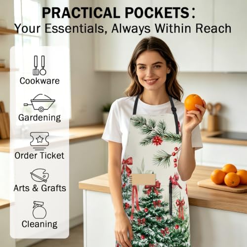 Art Apron with Pocket for Women Men - Image 6