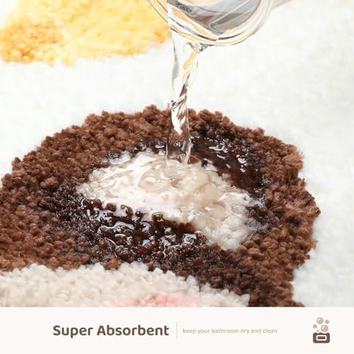 Molesun Monkey Bath Mat 16x24, Soft Absorbent Microfiber Bath Rugs - Image 5