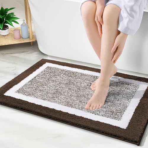 OLANLY Bathroom Rugs 30x20, Soft Absorbent Microfiber Bath Rugs by OLANLY