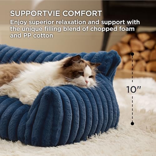 Bedsure ComfyFleece® Shown on TV Fluffy Cat Couch - Image 3