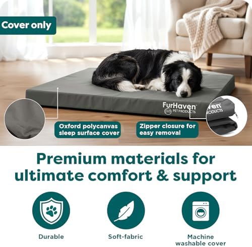 Furhaven Replacement Dog Bed Cover Water-Resistant Indoor/Outdoor Logo Print - Image 5