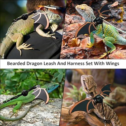 Bearded Dragon Sling Carriers and Leash Harness, Adjustable Harness - Image 5