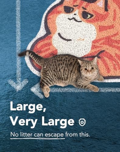 Lukamoo® Cute Cat Litter Mat, for Kitty Litter & Cute Cat Litter Box, Litter - Image 3