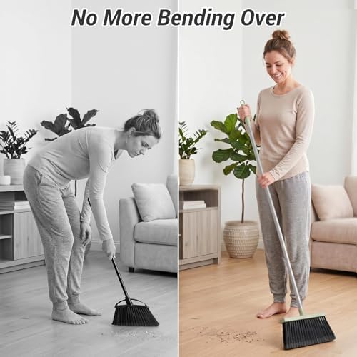 Broom with Dustpan Set for Pet Hair & Dust Cleanup - Image 7
