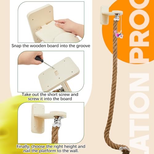 Weysat 2" x 4.92 ft Cat Climbing Rope - Image 4