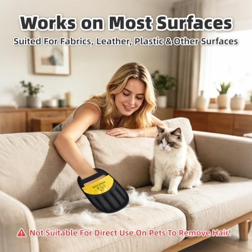 Pet Hair Removal Glove for Dogs & Cats, Electrostatic Pet Hair Remover - Image 4