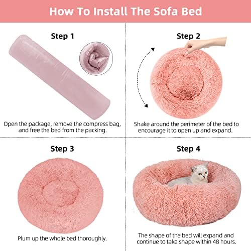 Nisrada Cat Beds for Indoor Cats, 24 Inch Dog Bed for Small Melium Large Dogs - Image 6