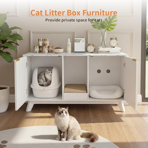Double Cat Litter Box Enclosure - Image 3