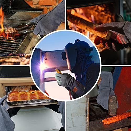 WZQH 16 In, Welding Gloves, Fireplace Glove, Fire & Heat Resistant - Image 5