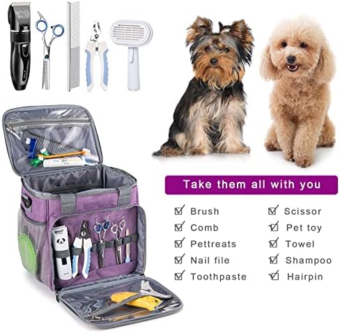 Pet Grooming Bag, Dog Grooming Supplies Organizer Tote Bag - Image 4