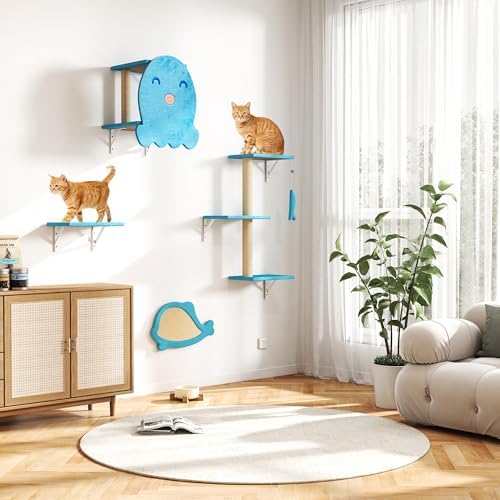 5 Pcs Wall-Mounted Climber Set, Wood Indoor by Unknown