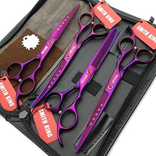 7.0in Professional Pet Grooming Scissors set, Straight & Thinning & Curved - Image 2