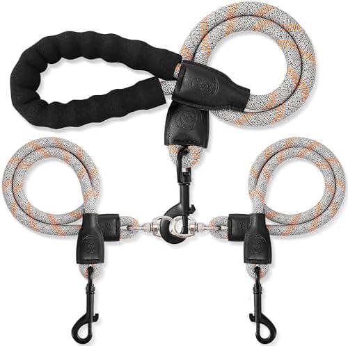 Double Dog Leash for Two Dogs by Mengbeitribe