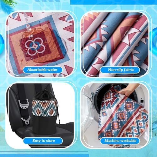 Hahafelt 2 Pack Car Seat Towel Cover - Image 3