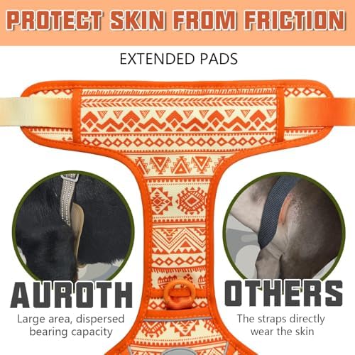 AUROTH Tactical Dog Harness for Large Dogs, Heavy Duty No Pull Pet Vest - Image 4