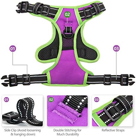 PHOEPET No Pull Dog Harnesses for Small Dogs Reflective Adjustable - Image 4