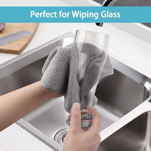 HOMEXCEL 100PK Microfiber Cleaning Cloth, Cleaning Rag - Image 7