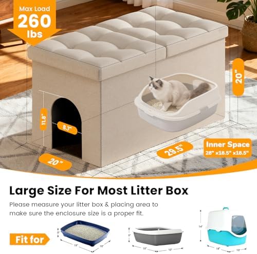 3-in-1 Cat Litter Box Enclosure - Image 3