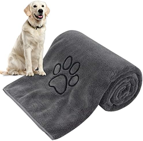 KinHwa Dog Towels for Drying Dogs, Absorbent Microfiber Pet Bath Towel by KinHwa