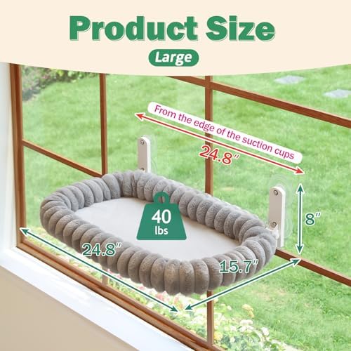 Zakkart SnugCloud Foldable Cat Window Perch - Image 3