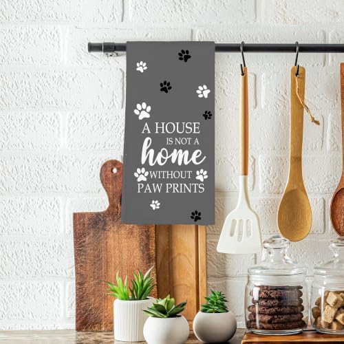 Grey Paw Farmhouse Kitchen Towels Decor Gifts - Image 2