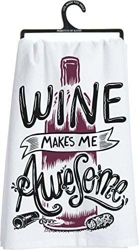 Primitives by Kathy 29108 LOL Made You Smile Dish Towel, 28 x 28 Inches by PrimitivesbyKathy