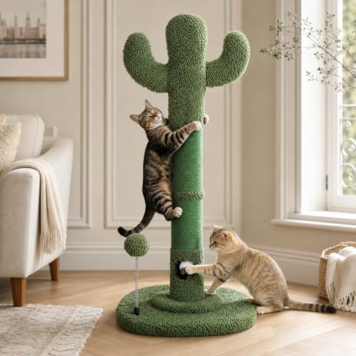 Tall Cat Scratching Post for Indoor Cats, Sisal Scratching Post by Yungaspy