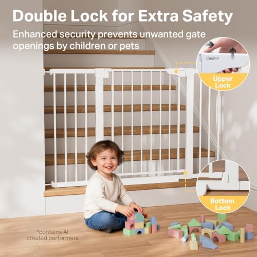 Cumbor 2-Pack 29.7-51.5 in Extra Wide Baby Gate - Image 4
