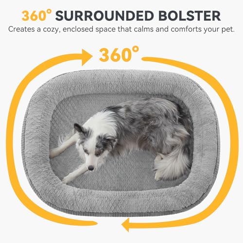 JOEJOY Orthopedic Dog Beds Large Sized Dog, XL Egg-Crate Memory Foam Pet Couch - Image 3