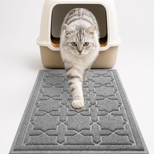 Yimobra Cat Litter Mat, Waterproof Litter Trapping Mat, Dark Grey by Yimobra
