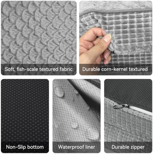 JOEJOY Orthopedic Dog Beds Large Sized Dog, XL Egg-Crate Memory Foam Pet Couch - Image 5