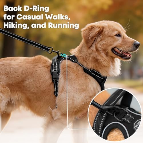 PoyPet No Pull Dog Harness Large, Reflective Vest - Image 3