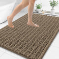 Smiry Bathroom Rugs 44X32, Extra Soft Rubber Backing Chenille Bath Mats by Smiry