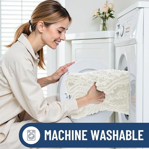 Smiry Bathroom Rugs 36X24, Extra Soft Rubber Backing Chenille Bath Mats - Image 6