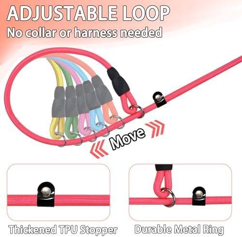 FOVRLZSE 6-Pack Macaron Nylon Slip Leads, 4.6FT - Image 4