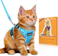 Cat Harness and Leash Set, Escape Proof Kitten Harness, Night Blue by DOMoreWithYourPet