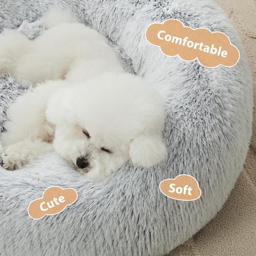 WNPETHOME Small Round Calming Dog Bed Cat Bed - Image 2