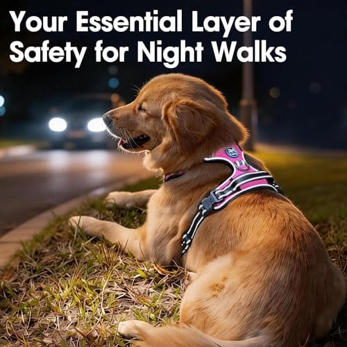 PoyPet No Pull Dog Harness Large, Reflective Vest - Image 7