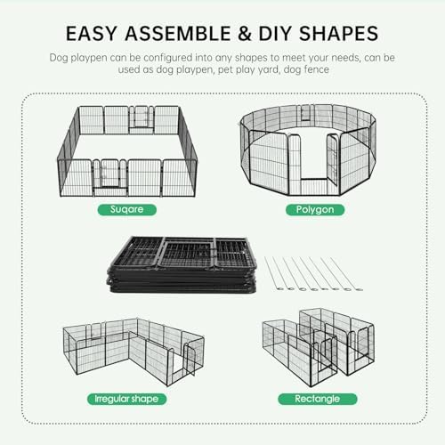 BestPet | Dog Playpen | 40", 16 Panels | Heavy Duty Metal Pet Exercise Pen - Image 6