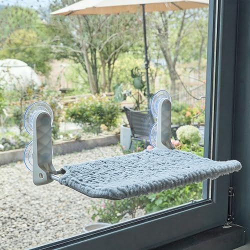 AIWIKIDE Cat Window Perch, Easy Install Bracket, Portable Wall Hammock - Image 2