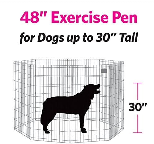 MidWest 48-Inch Exercise Pen, Single Door, 16 Sq Ft Play Area - Image 6