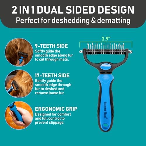 Maxpower Planet Pet Grooming Brush and 2X Grooming Gloves Combo - Image 2