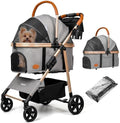 Dog Cat Stroller for Small/Medium Pets, 50 lbs, 3-in-1 Pet Stroller by Unknown